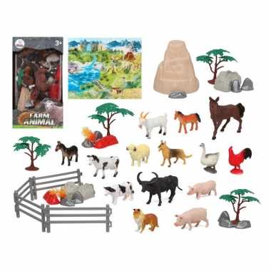X plastic boerderij dieren speelgoed figuren kinderen
